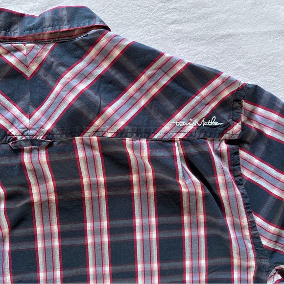 Travis Mathew Shirt Mens XL Plaid Short Sleeve Golf Casual Performance - Picture 10 of 10